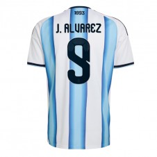 Argentina Julian Alvarez #9 Hjemmedrakt VM 2026 Kortermet